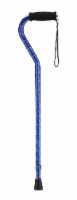 Nova Cane with Offset Handle - Blue Waves