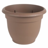 20 in. Ariana Planter with Self Watering Grid, Chocolate
