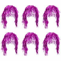 Tinsel Wigs - #44; Pack Of 6 Costume