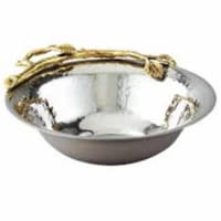 Elegance Gilt Leaf Nut Bowl, 5.75 x 5.25 x1.75 in.