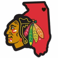 5 in. Chicago Blackhawks Decal Home State Pride Style - Multi Color