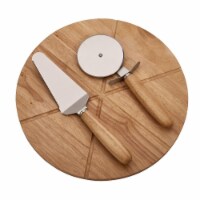 14 in. Pizza Board with 2 Utensils