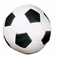 Soft Sport Soccer Ball, White & Black