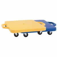 12 in. Heavy Duty Scooter with Handle Set, Assorted Blue & Yellow