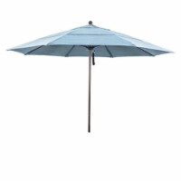 11 ft. Round Aluminum & Fiberglass Sunbrella Air Blue Umbrella
