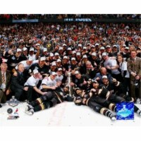 2007 - Ducks Stanley Cup Celebration On Ice Sports Photo - 10 x 8