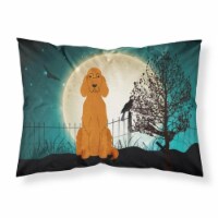 Halloween Scary Irish Setter Fabric Standard Pillowcase&#44; 20.5 x 0.25 x 30 in.