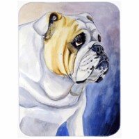 English Bulldog Glass Cutting Board - Large, 15 x 12 in.