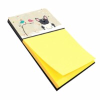 Christmas Presents Between Friends French Bulldog Black & White Sticky Note Holder