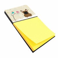 Christmas Presents Between Friends French Bulldog Brown Sticky Note Holder