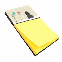 Christmas Presents Between Friends Cocker Spaniel Black Sticky Note Holder