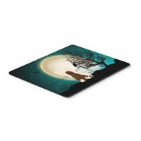 Halloween Scary Chinese Crested Cream Mouse Pad&#44; Hot Pad or Trivet