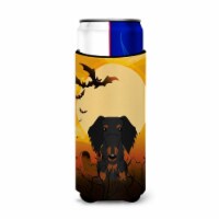 Halloween Wire Haired Dachshund Black & Tan Michelob Ultra Hugger for Slim Cans