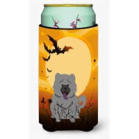 Halloween Chow Chow Blue Tall Boy Beverage Insulator Hugger