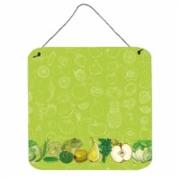 Fruits & Vegetables in Green Wall or Door Hanging Prints