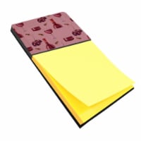 Red Wine on Linen Sticky Note Holder