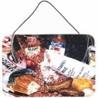 Red Beans and Rice Indoor Aluminium Metal Wall Or Door Hanging Prints