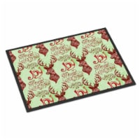 Merry Christmas Joy Reindeer Indoor or Outdoor Mat, 24 x 36 in.