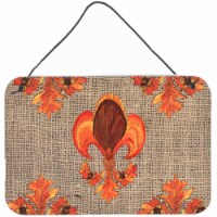 Thanksgiving Turkey Fleur de lis Indoor Aluminium Metal Wall Or Door Hanging Prints