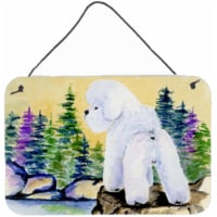 Bichon Frise Indoor Aluminium Metal Wall Or Door Hanging Prints
