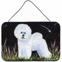 Bichon Frise Indoor Aluminium Metal Wall Or Door Hanging Prints