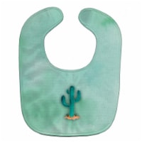 Western Cactus Watercolor Baby Bib