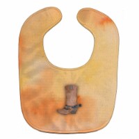 Cowboy Boot Watercolor Baby Bib