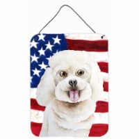 Bichon Frise Patriotic Wall or Door Hanging Prints