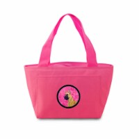 Pink Great Dane Zippered Insulated School Washable And Stylish Lunch Bag Cooler