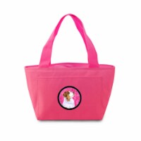 Pink Australian Shepherd Zippered Insulated School Washable And Stylish Lunch Bag Cooler