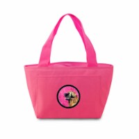 Pink Leonberger Zippered Insulated School Washable And Stylish Lunch Bag Cooler