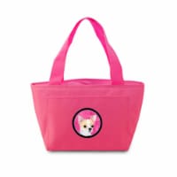 Pink Chihuahua Zippered Insulated School Washable And Stylish Lunch Bag Cooler