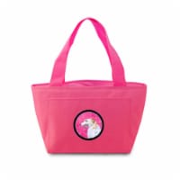 Pink Borzoi Zippered Insulated School Washable And Stylish Lunch Bag Cooler