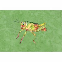 Grasshopper On Avacado Fabric Placemat