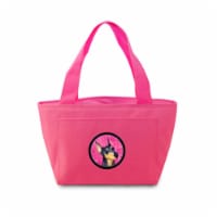 Pink Doberman Zippered Insulated School Washable And Stylish Lunch Bag Cooler