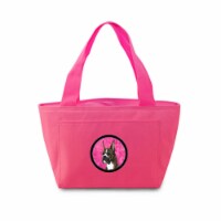 Pink Boxer Zippered Insulated School Washable And Stylish Lunch Bag Cooler