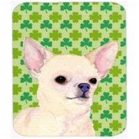 9.5 x 8 in. Chihuahua St. Patricks Day Shamrock Portrait Mouse Pad&#44; Hot Pad or Trivet