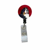Bernese Mountain Dog Retractable Badge Reel or ID Holder with Clip