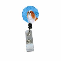 English Toy Spaniel Retractable Badge Reel Or Id Holder With Clip