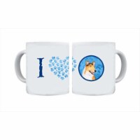 15 oz. Collie Smooth Dishwasher Safe Microwavable Ceramic Coffee Mug