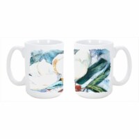 Flower - Magnolia Dishwasher Safe Microwavable Ceramic Coffee Mug 15 oz.