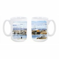 The Pass Bait Shop Dishwasher Safe Microwavable Ceramic Coffee Mug 15 oz.
