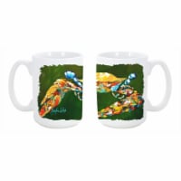 Go Green Crab Dishwasher Safe Microwavable Ceramic Coffee Mug 15 oz.