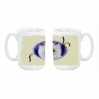 Cat Dishwasher Safe Microwavable Ceramic Coffee Mug 15 oz.