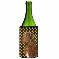 Chesapeake Bay Retriever Wheaten Halloween Portrait Wine Bottle  Hugger - 24 oz.