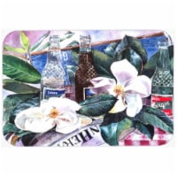 15 x 12 in. Barqs and Magnolia Glass Cutting Board, Large