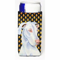 Great Dane Candy Corn Halloween Portrait Michelob Ultra bottle sleeves For Slim Cans - 12 oz.
