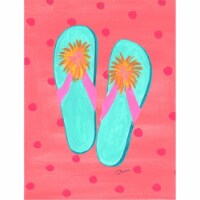 Flip Flops Pink Flag - Garden Size