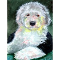 11 x 15 in. Old English Sheepdog Garden Size Flag