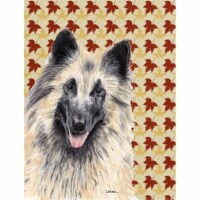 15 x 15 In. Belgian Tervuren Fall Leaves Portrait Flag, Garden Size